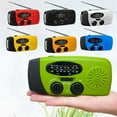thumbnail image 3 of Solar-Powered Emergency Radio Flashlight with Hand-Crank & USB Charging, 3 of 8
