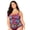 Black Cherry Boho, variant on Swimsuits For All Women's Plus Size A Line Relaxed Fit Flared Tankini Top with Adjustable Straps