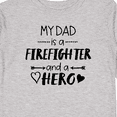 thumbnail image 4 of Inktastic My Dad is a Firefighter and a Hero Boys or Girls Long Sleeve Toddler T-Shirt, 4 of 5