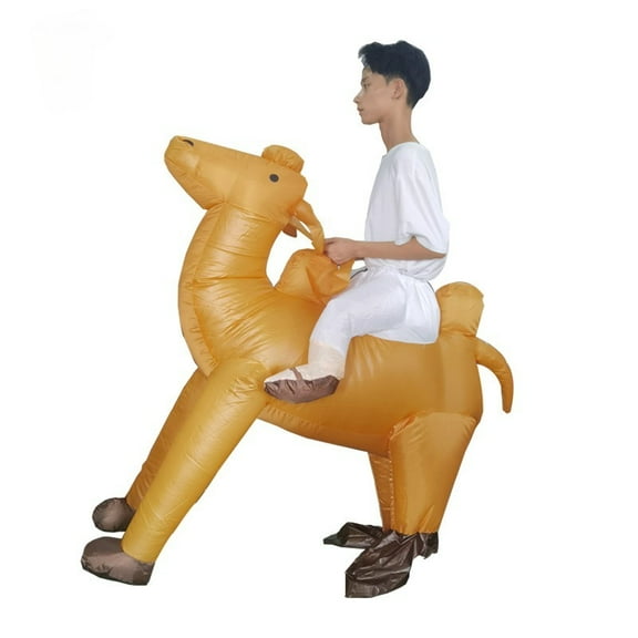 Inflatable Ride-On Camel Costume - Fun Inflatable Outfit for Parties & Role-Play, Adult (4.9–6.2 ft) Inflatable Party Cosplay Costume