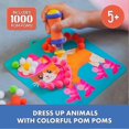 thumbnail image 3 of Kids Gifts PomPom Crafts Set Cute Animal PomPom Art Kit Fine Motor Toy Set Birthday Gift for Kids Ages 3+, 3 of 5