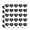 Opaque, variant on Try That in a Small Town Heart Shaped Planner Calendar Scrapbook Craft Stickers