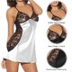 thumbnail image 2 of Camisón Con Tirantes Camisón de encaje para mujer, lencería sexy encantadora para fiesta en discoteca (blanco 4XL) Cgtredaw para Mujer Blanco T L, 2 of 6