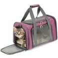 thumbnail image 1 of Mr. Pen- Bolsa transportadora para mascotas, color rosa, con lados suaves, para gatos y perros, para viajes, 1 of 9