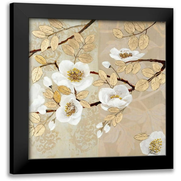 Theodosiou, Matina 12x12 Black Modern Framed Museum Art Print Titled - Guilded Shine