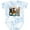 Tie Dye Blue, variant on Inktastic Happy Dog Family Boys or Girls Baby Bodysuit