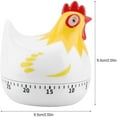 thumbnail image 3 of Clearance! Shishian Timers For Cooking Kitchen Chicken Pattern Baking Timer Chicken Pattern Countdown Kitchen Timer Reminder For Cooking Baking(White) Minute Timer Clearance Sale, 3 of 6
