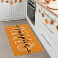 thumbnail image 5 of Hello Pumpkin Door Mat, Orange Fall Outdoor Welcome Mat, Fall Front Door Mat Decor, Autumn Thanksgiving Doormat Outdoor Rug Indoor, 17" x 30", 5 of 6