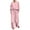 Pink, variant on Summer Fall Outfits For Women 2 Piece Cotton Linen Set Plus Size Shirts Wide Leg Pants Tracksuit Collared V Neck Casual Loose Trendy Suit Set,White,2XL