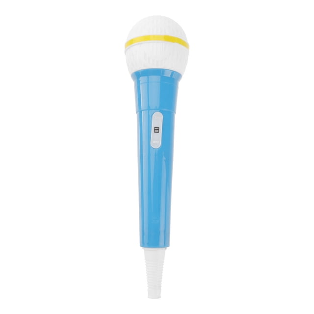 SHISUYAN 1pc Plastic Children Microphone Models Toys Microphone Musical Toys Party Performance Toy (Pink Blue)