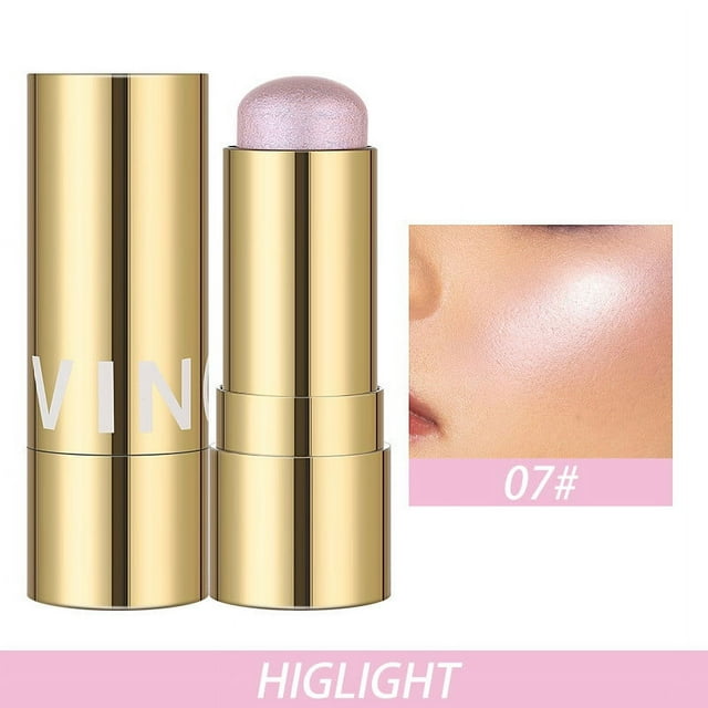 DPTALR 3 In 1 Multi Stick Blush For Cheeks & Lip Tint & Eyeshadow Makeup,SCream Blush Stick + Highlighter Stick + Bronzer / Complete Face Make Up