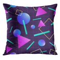 thumbnail image 1 of BSDHOME Housse de Coussin Rétro Style Années 80 Néon Géométrique 20x20 Pouces, 1 of 1