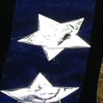 thumbnail image 2 of Navy Blue and Silver Stars Applique Craft Ribbon 2" x 10 Yards, 2 of 2