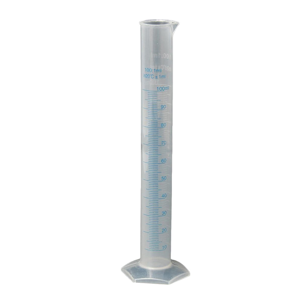 100ml Plastic Graduated Test Measuring Cylinder Container Cups