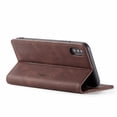 thumbnail image 4 of iPhone XS Wallet Case, iPhone X Case,Shockproof Premium Leather Magnetic Flip Folio Stand Protective Cover,Coffee, 4 of 5