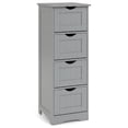 thumbnail image 1 of Costway 32.5'' Bathroom Floor Cabinet with Anti-tipping Device Freestanding Towel Cabinet Gray, 1 of 9