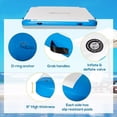 thumbnail image 3 of 10' x 7' Water Floating Dock, Rafting Inflatable Island with Air Pump and Backpack for Pool, Beach, Ocean, Blue, 3 of 7