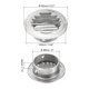 thumbnail image 2 of Rejillas de ventilación redondas Uxcell de 4", cubierta de rejilla de acero inoxidable para salida de aire en cocina y baño, 2 of 6
