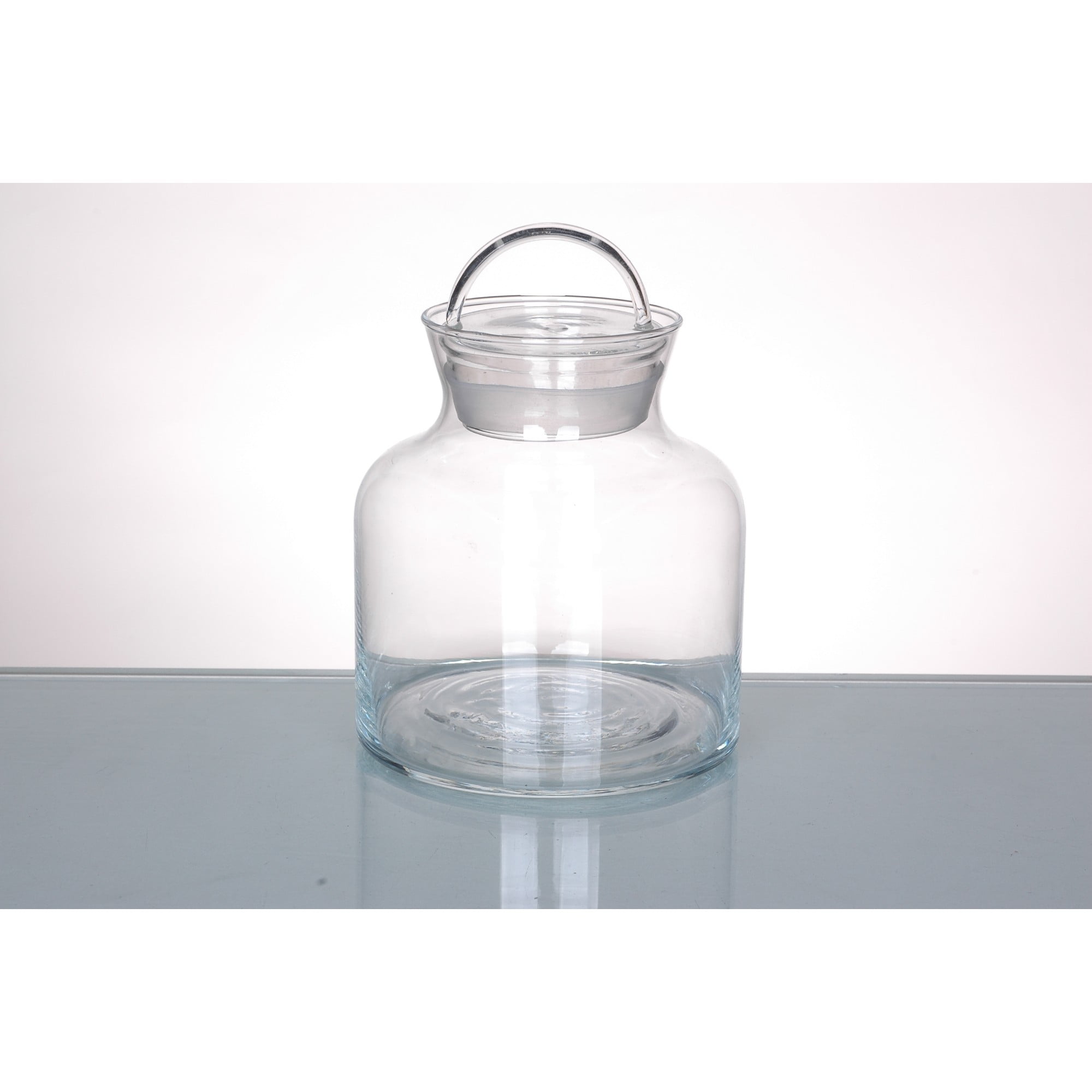 5.5" Clear Candy Dish Jar with Finial Lid Tabletop Decor