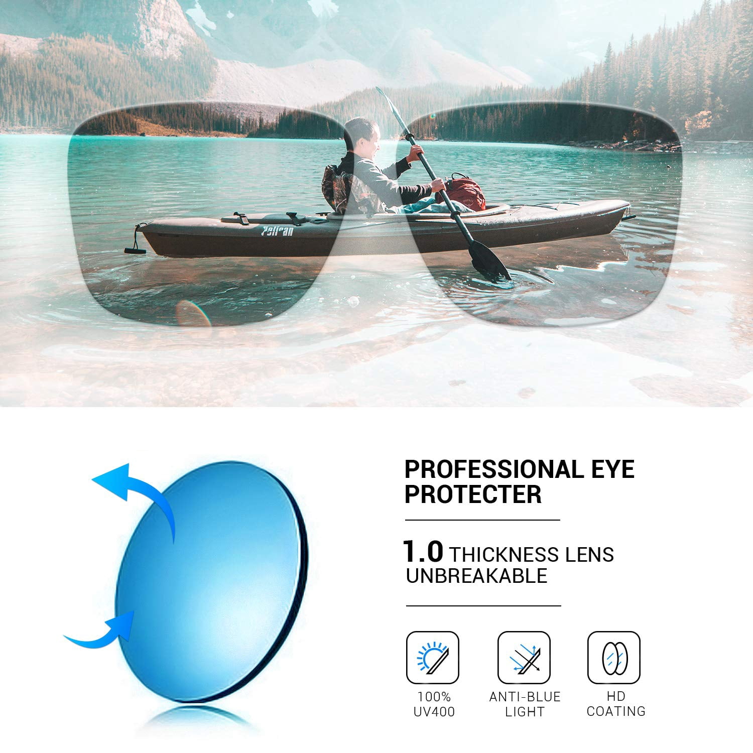 TOREGE Sports Polarized Sunglasses for Men Women Flexible Frame Cycling Running Driving Fishing Trekking Glasses TR24