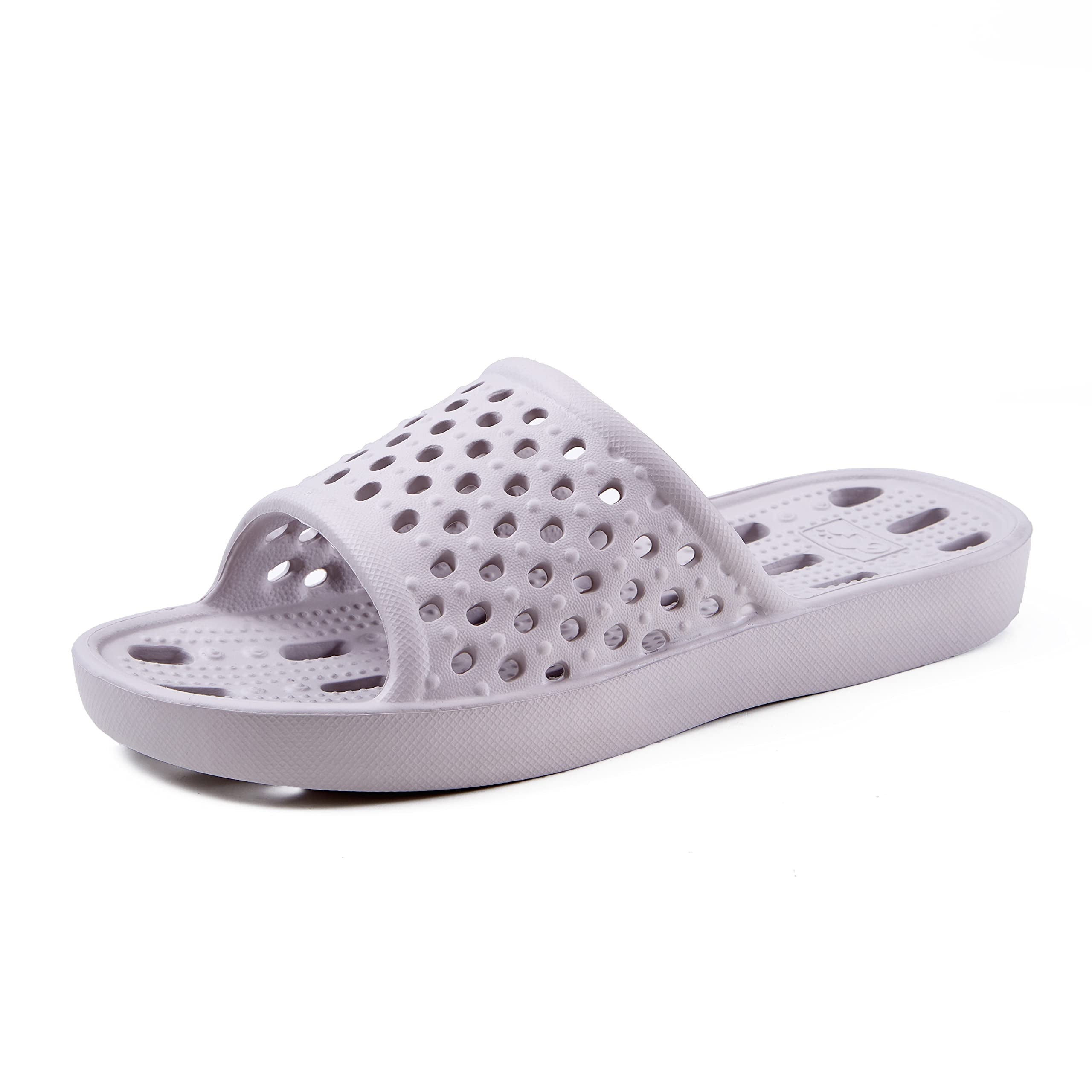shuwee Women's Men's Bathroom Shower Shoes NonSlip Quick Drying Beach