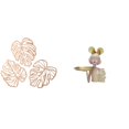 thumbnail image 1 of Placa de pared con hojas de palma, decoración de madera, bandeja para llaves, estatua, figura de resina, escultura, diseño creativo, ideal para oficin, 1 of 8