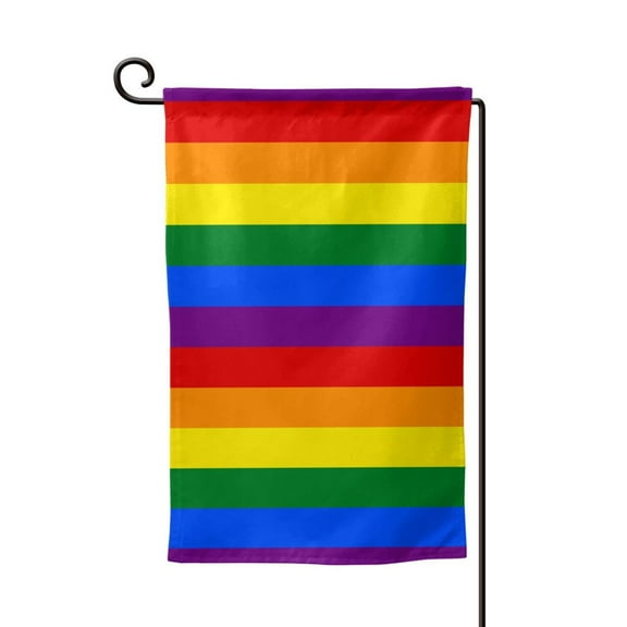 Rainbow Flag Garden Flag Double Sided Flags with Vivid Color for Yard Lawn Garden Decor 12.5 x18 Inch Square