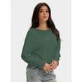 thumbnail image 4 of Long Sleeve Tops for Women Fashion T Shirts for Women Crewneck Casual Loose Shirts Basic Tee, 4 of 7