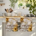 thumbnail image 4 of Farmhouse Sunflower Kitchen Towels Set of 4, Vintage Daisy Butterflies Rustic Wood Absorbent Dish Towels for Kitchen, Microfiber Hand Towel, Quick Drying Tea Towel for Cleaning Decorative Dishcloths, 4 of 7