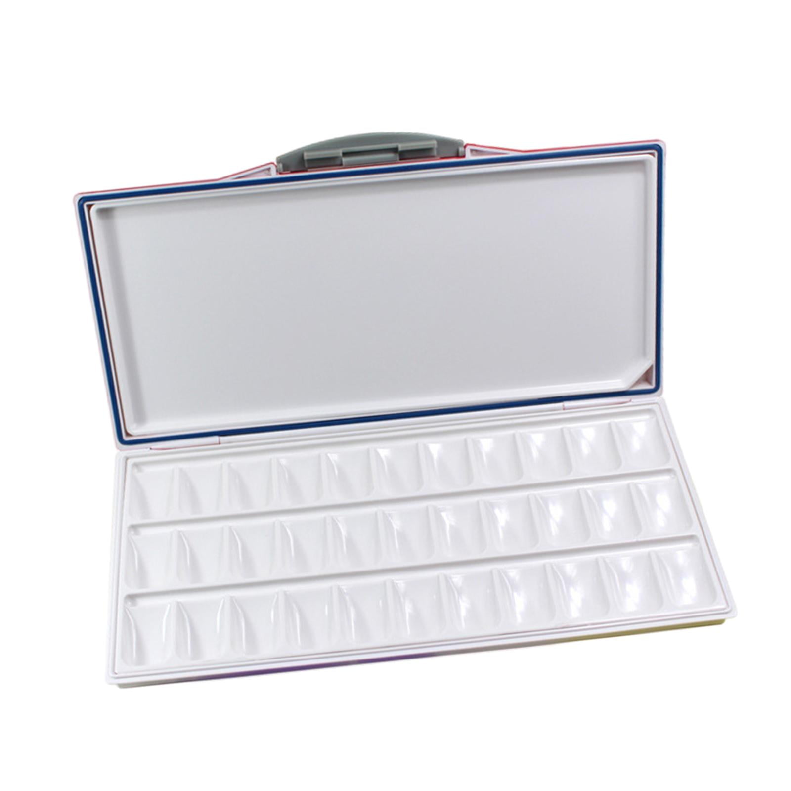 Milageto Airtight Watercolor Palette, with Mixing Areas, Palette with Lid, Empty Tray for 33 Wells