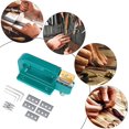 thumbnail image 2 of Máquina para rebajar bordes de cuero, herramienta para reparar cuero, kit para rebajar cuero, herramienta para reparar cuero con 5 cuchillas, 2 of 5