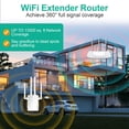 thumbnail image 2 of WiFi Extender WiFi Extender Signal Booster for Home 1200Mbps Wall Through Strong Cover Up To 13800 Sq.ft & 108 Devices Band 2.4G and 5G with Port & AP Mode, 2 of 7