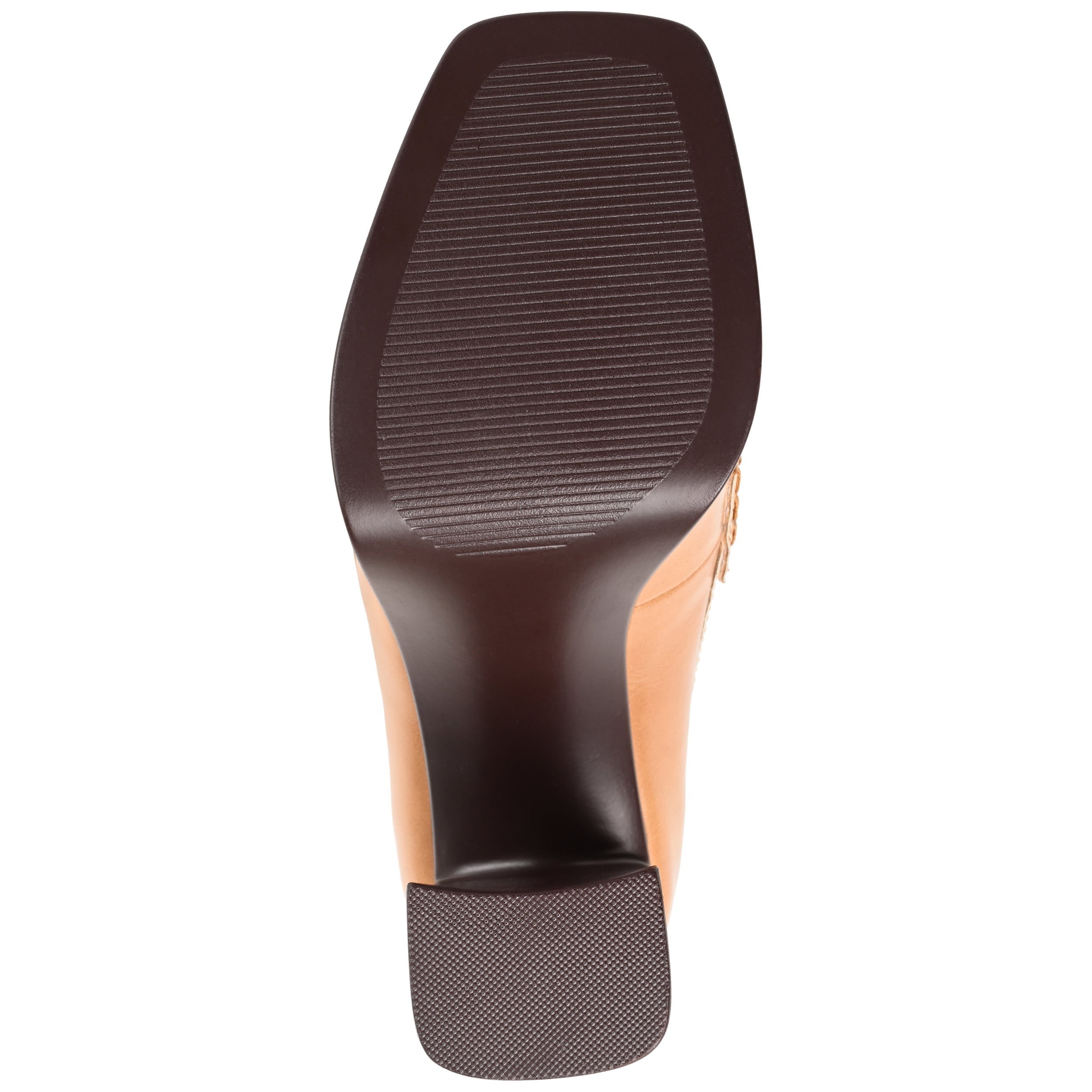 Journee Womens Ezzey Loafer Mid Stacked Heel Square Toe Pumps, Widths Available