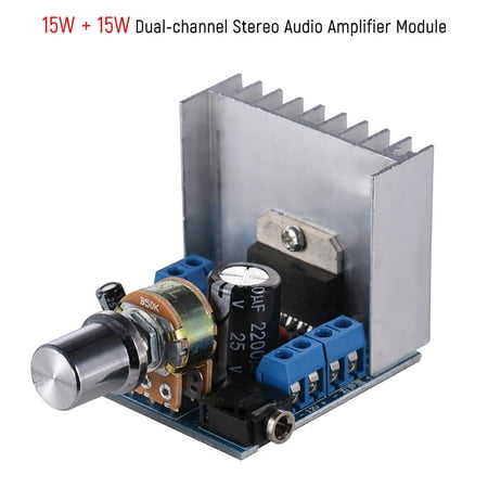 Stereo 2.0 Audio Amplifier Module 15W + 15W Dual-channel Mini Amp Board DIY Circuit Board with