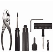 Stop & Go 5001 24 Piece Tubeless Mushroom Plug Tire Mobility Repair Kit & Air Compressor for Punctures & Flats on Car, Trucks, Trailers, ATV (15 Plugs)