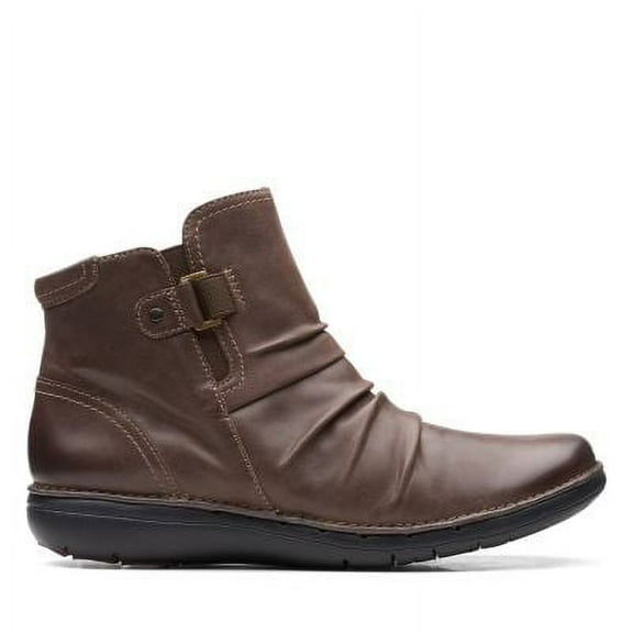 Clarks Women's Un Loop Top Ankle Boot Dark Brown - 26168662