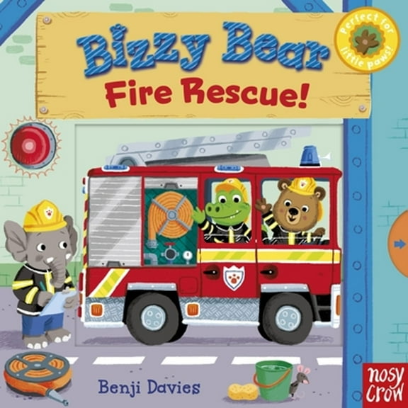 Pre-Owned Bizzy Bear: Fire Rescue!: (Interactive Board Book about Firetrucks and Firefighters for Toddlers (Hardcover) by Benji Davies