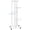 White, variant on vidaXL 17.3"x9.1"x39.4" 4-Tier Black Iron Plant Stand with Wheels