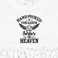 thumbnail image 4 of Inktastic Handpicked for Earth by My Sister in Heaven with Angel Wings Girls Baby Dress, 4 of 5