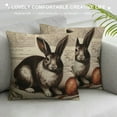 thumbnail image 3 of COMIO  Vintage Easter Bunny Pillow Cover Cute Animal Rabbit Home Decor  Throw Cushion Case, 3 of 5