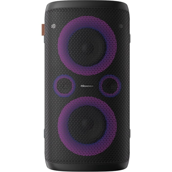 Restored Hisense Ultimate Wireless Outdoor/Indoor Party Speaker with subwoofer, 2.0CH, 300W, IPX4 Waterproof,15 Hour Long-Lasting Battery, Bluetooth5.0, DJ and Karaoke Mode (HP100) (Refurbished)
