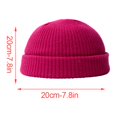 thumbnail image 3 of Bonnet Délicat Confortable Style Simple Couvre-Chef Accessoire de Vêtements Couleur Unie pour Décoration de Robe Rouge Rose, 3 of 6