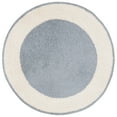 thumbnail image 2 of Safavieh Easy Care Anselmo Bordered Area Rug, Ivory/Blue, 3' x 3' Round, 2 of 7