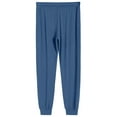 thumbnail image 5 of Domuza Men's Pajamas Pants Stretch Drawstring Cotton Soft Casual Jogger Sleep Pants Lightweight Loose Comfortable Loungewear with Pockets L, 5 of 8