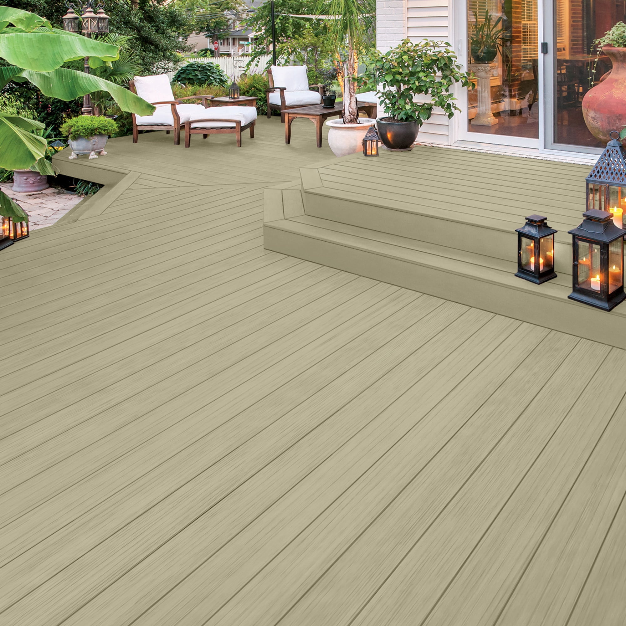 Olympic Maximum 1 GallonSC-1032 Fog Solid Color Exterior Stain and Sealer in One