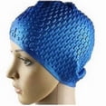 thumbnail image 1 of | Waterproof Cap Swimming Pool Long Hair--Blue-Silicone, 1 of 5