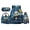 Starry Night Panda, variant on Yuyamidu Blue Baseball 4Pcs 17 Inch Backpack Set for Boys Girls Elementary Middle School Bookbag with Lunch Bag Pencil Case Water Bottle Bag Kids Back to School Rucksack