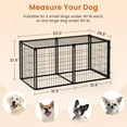 thumbnail image 5 of Noaman 63" Large Dog Crate Kennel for Medium Dogs, Black Iron Pet Cage with Top Cover & Divider, Indoor Playpen 63"L x 29.9"W x 31.9"H, 5 of 20