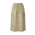 thumbnail image 4 of Wdgfv Maxi Skirt for Women Summer Side Slit Pencil Skirts Elastic High Waisted Long Skirt, 4 of 6