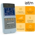 thumbnail image 2 of Estimulador muscular iStim TENS EMS EV-906 para aliviar el dolor y fortalecer los músculos. Incluye electrodos japoneses gelificados., 2 of 5